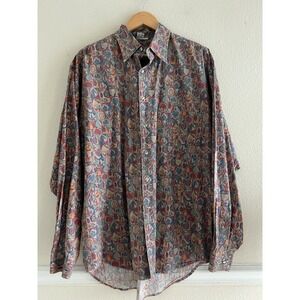 The Territory Ahead Buttton Up Shirt Multicolor Men's Large Boho Casual Office